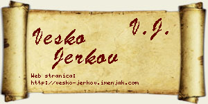 Vesko Jerkov vizit kartica